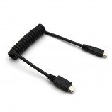 Cheaper Price USB 2.0A Mini to Micro USB Cable Charging Type Flexible Spring Cable